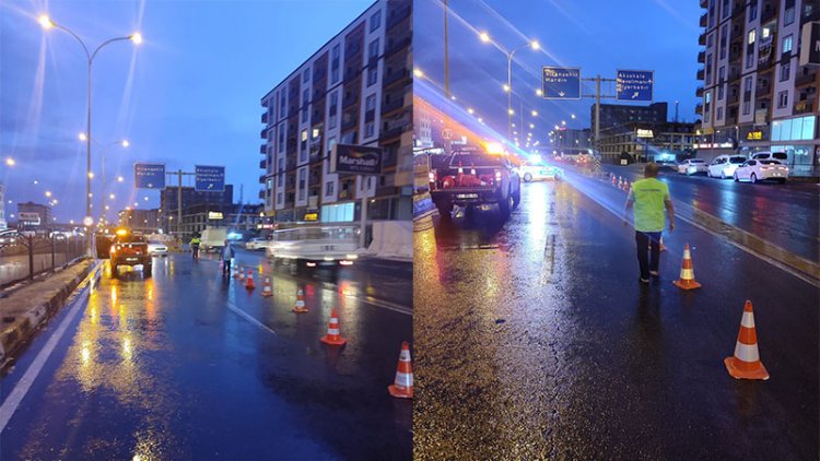 Şanlıurfa'da alt geçit trafiğe kapatıldı