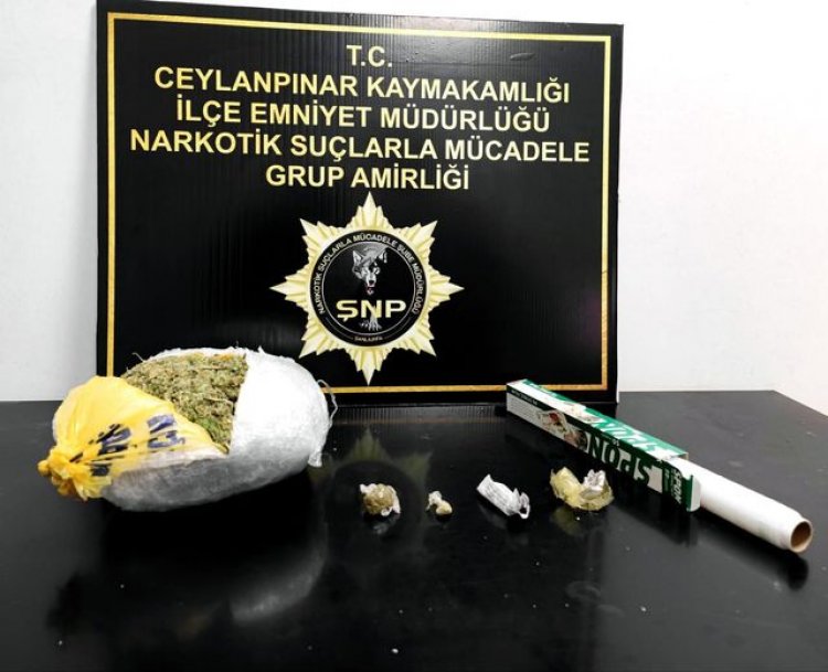 Ceylanpınar’da 1 kilo 126 gram esrar maddesi ele geçirildi