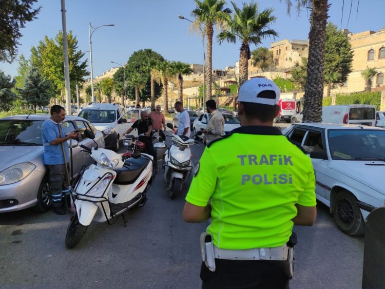 Şanlıurfa'da motosiklet sürücülerine sıkı denetim