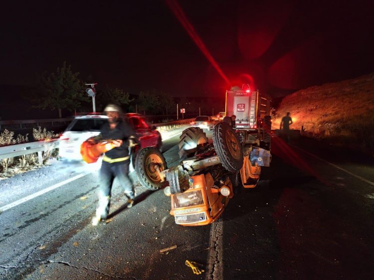 Şanlıurfa’da tır ile traktör çarpıştı, 1 ağır yaralı