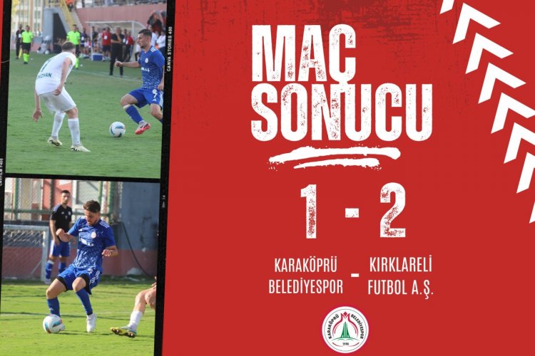 Karaköprü Belediyespor yeni sezonu mağlubiyetle açtı!